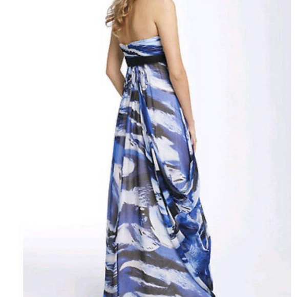 BCBG MaxAzria Cobalt Blue Strapless Dress sz6 - Picture 3 of 4